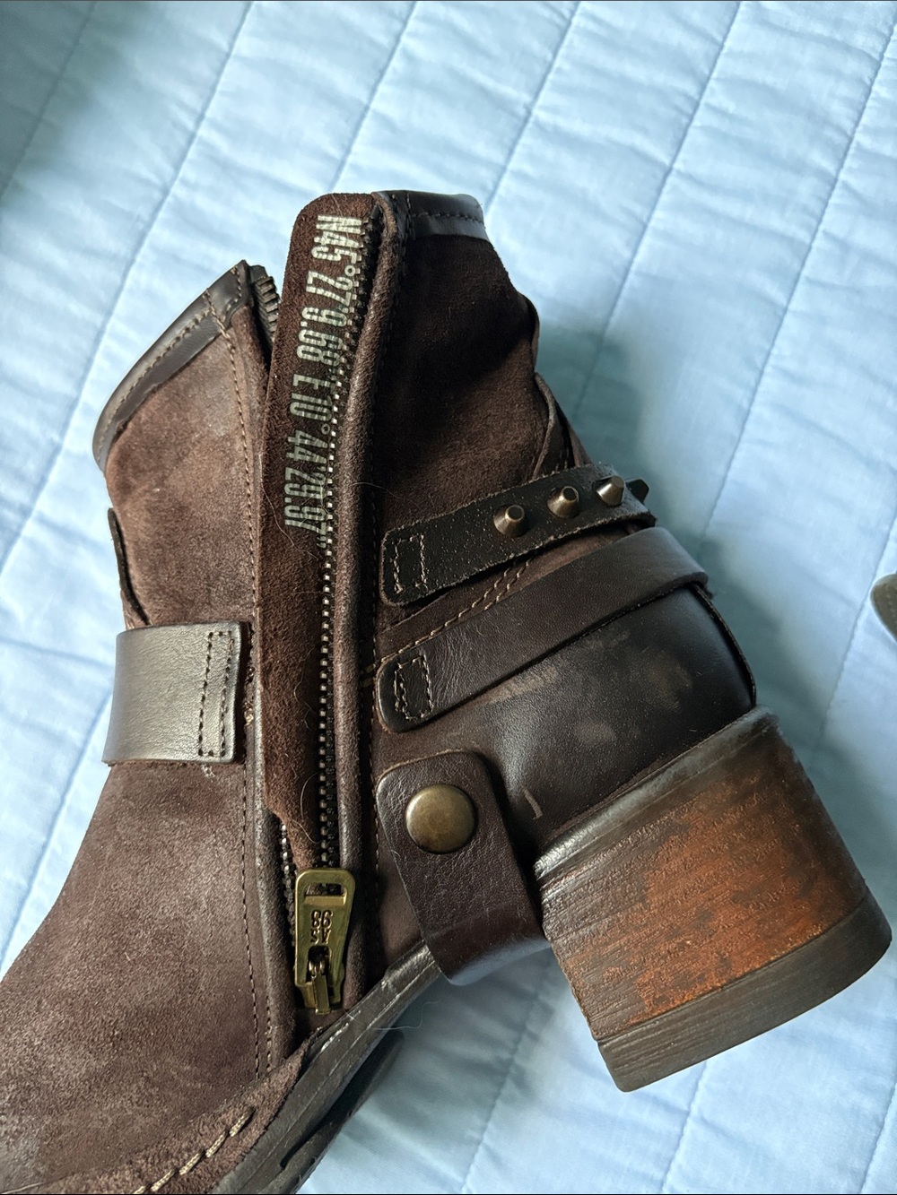 A.S. 98 Carter Brushed Mocha Leather Harness Ankle Boot - Women (37) - Picture 5 of 9